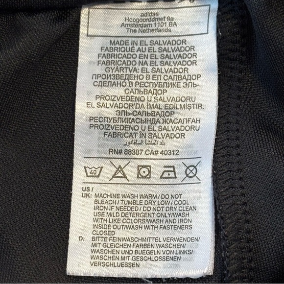 Adidas Aeroready Tiro Track Pants Black Gray Striped Pockets Medium M - Picture 11 of 11